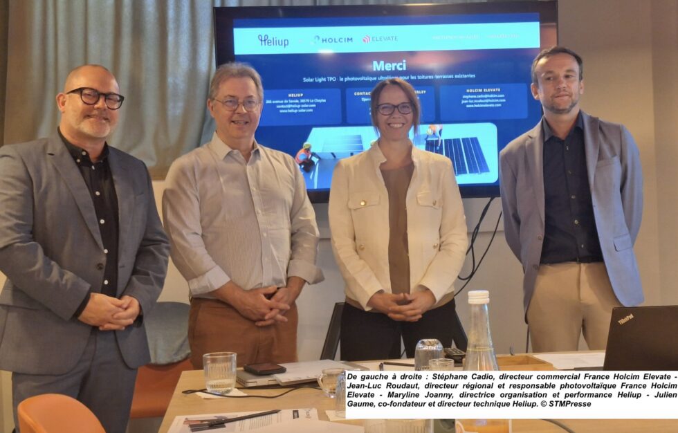 Holcim Elevate et Heliup amaigrissent le photovoltaïque en toiture